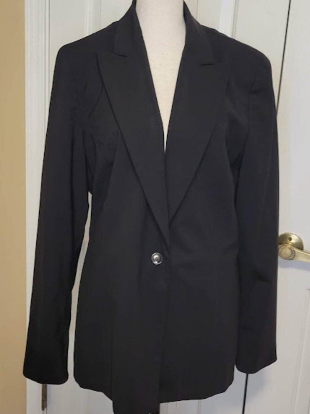 Garfield & Marks Arden Jacket Black Virgin Wool Blazer Size 10